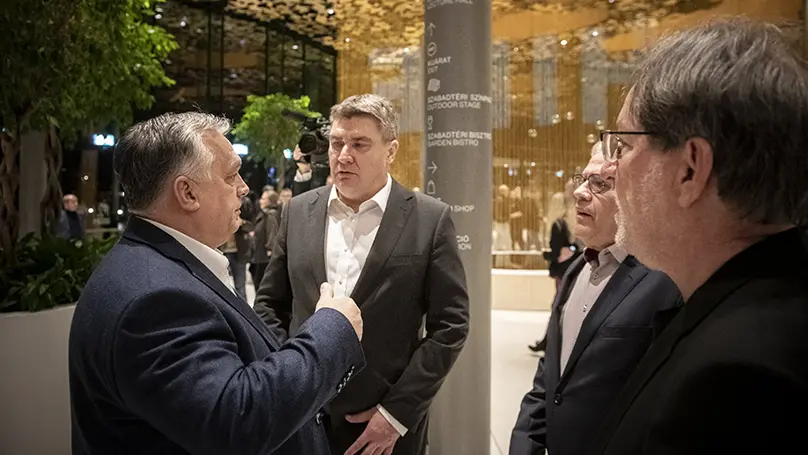 Orbán Viktor a horvát államfővel tárgyalt
