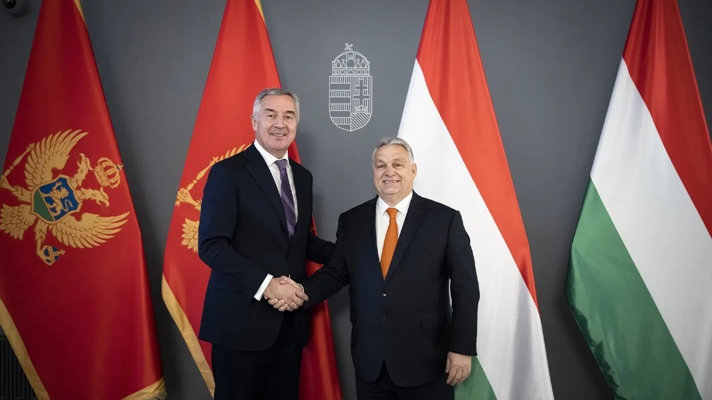 Orbán Viktor a montenegrói elnökkel tárgyalt