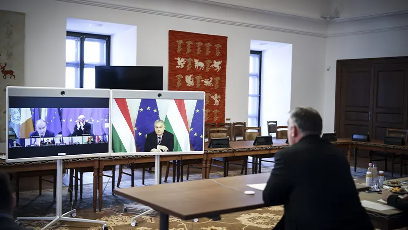 Viktor az EU-csúcsot előkészítő kormányfői egyeztetésen vett részt