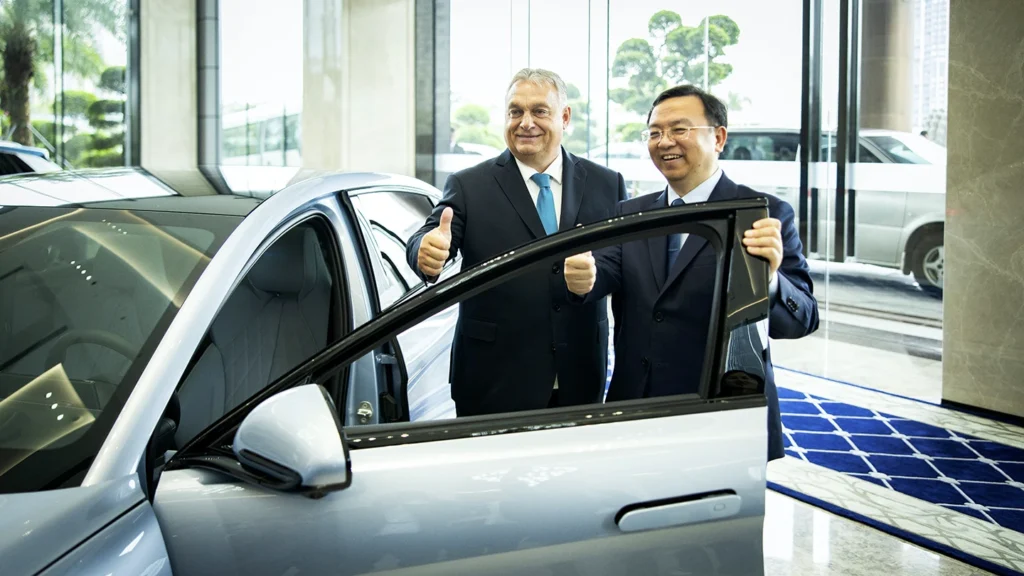 Prime Minister Viktor Orbán paid a visit to car manufacturer Byd ...